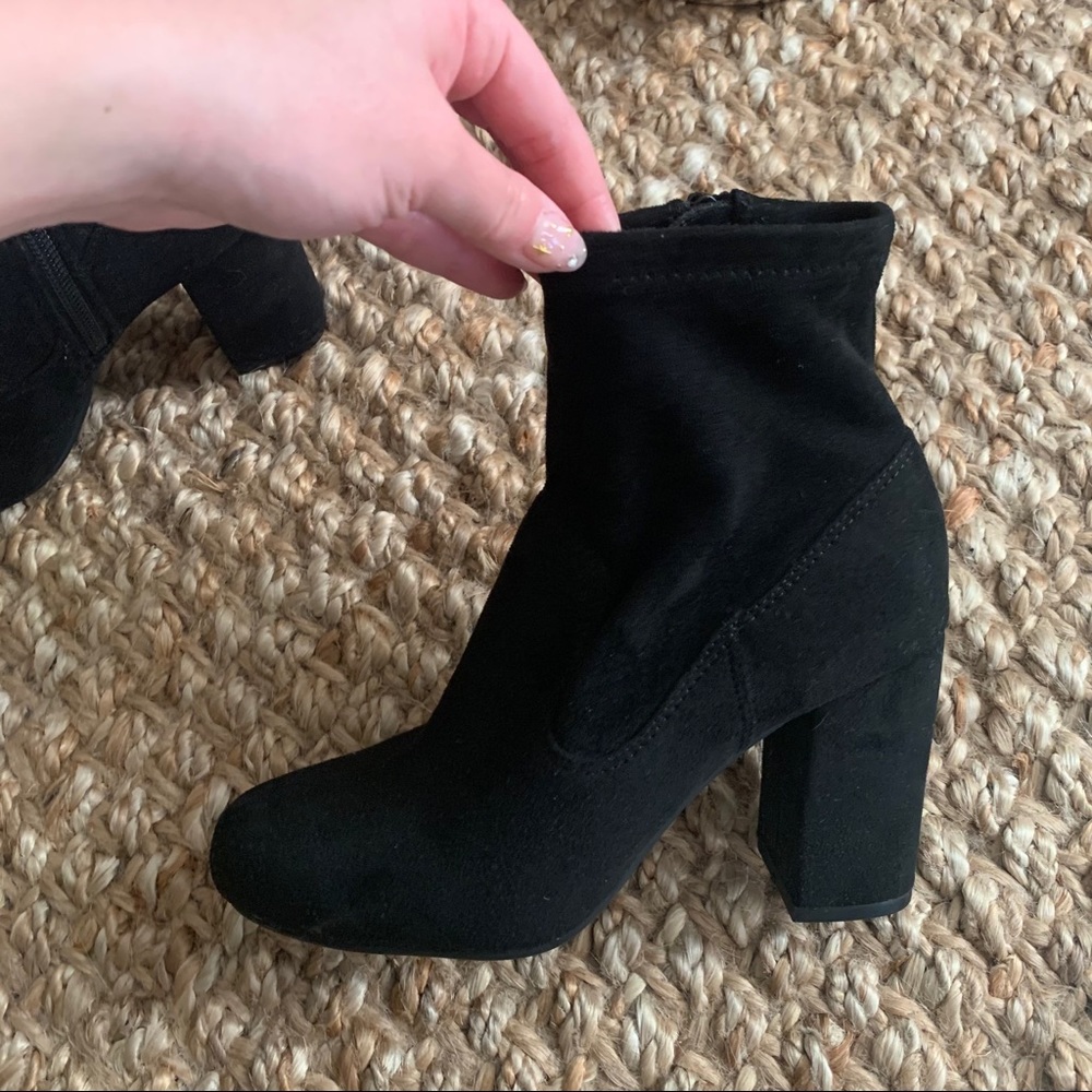 Circus by Sam Edelman Suede heeled sock boot